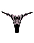 Sexy Butterfly Embroidered Low-rise Thong