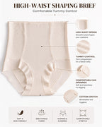 High-waisted Tummy-control Breathable Ice Silk Seamless Panties
