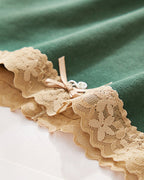 Seamless Breathable See-through Lace Cotton Panties