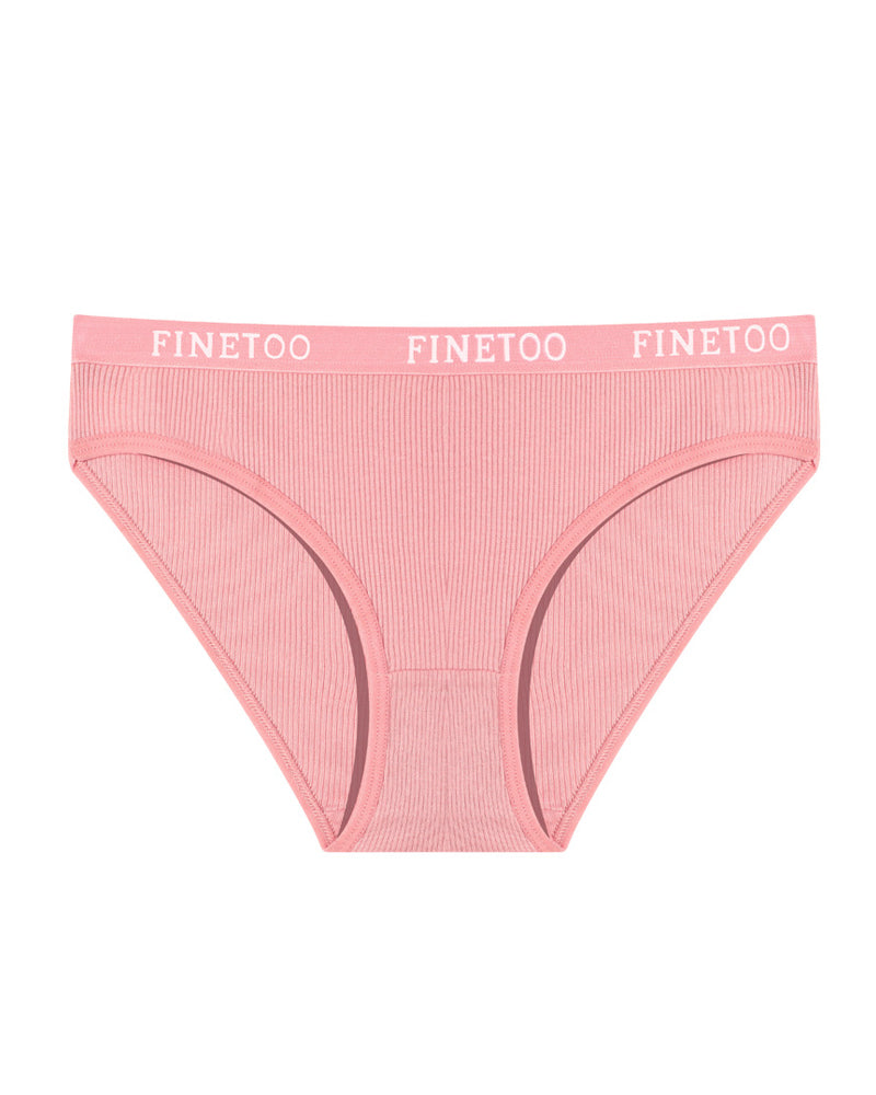 Mid-rise Ribbed Cotton Breathable Briefs