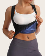 Women's Sleeveless Sweat-inducing Tummy-slimming Shaping Sports Vest