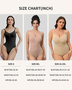 Women's V-neck Breathable Seamless Thong Bodysuit Body Shaper