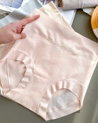 5-Pack Pure Cotton High Waist Seamless Antibacterial Breathable Crotch Briefs