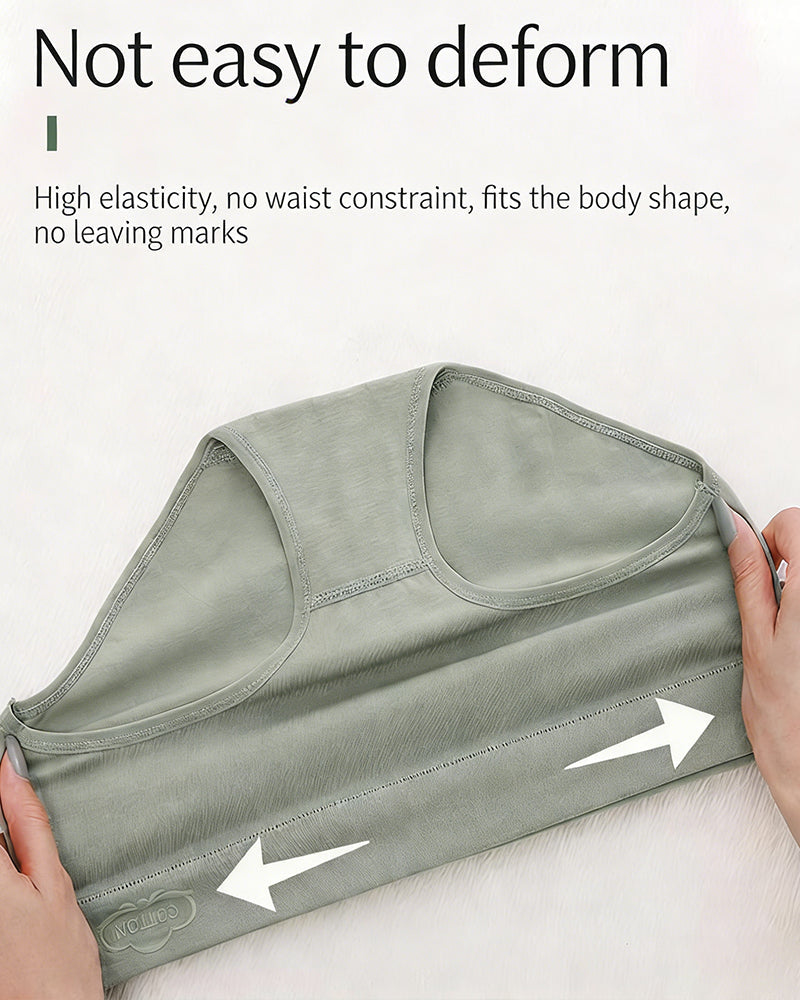 Women's Pure Cotton Stretch Mid-waist Soft Panties