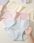 Women's 10A Antibacterial Crotch Lined Cloud-Feel Cotton Comfortable Breathable Underwear