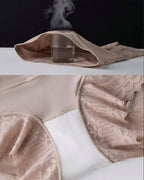 Women's High-waisted Tummy-control Butt-lifting Lace-trim Shaping Panties
