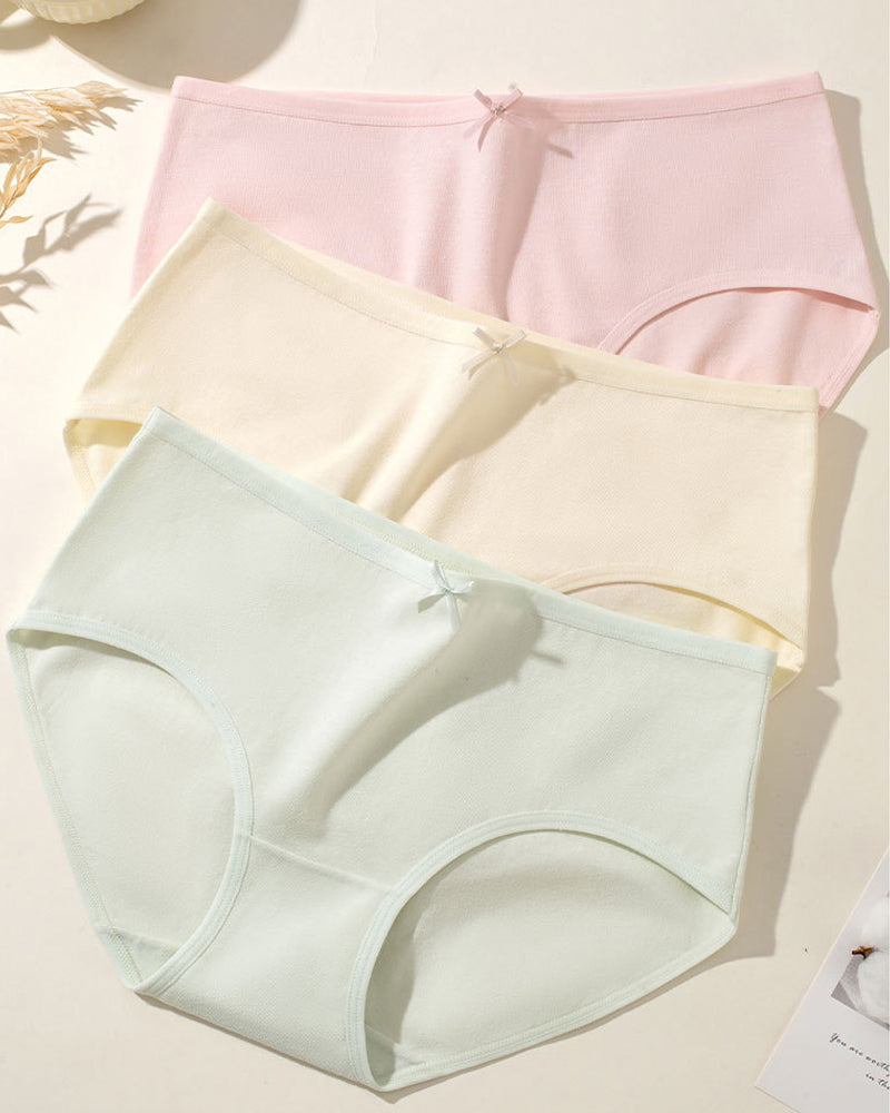 Women's 10A Antibacterial Crotch Lined Cloud-Feel Cotton Comfortable Breathable Underwear