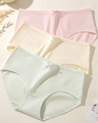 Women's 10A Antibacterial Crotch Lined Cloud-Feel Cotton Comfortable Breathable Underwear