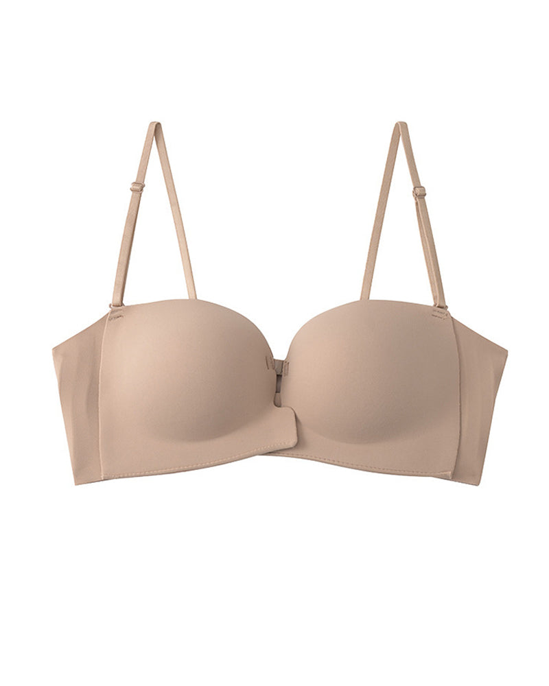 Women's Strapless Front-Closure Seamless Bra