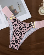 Seamless Sexy Colorblock Printed Panties