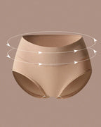 Women's Cotton Skin-Friendly Breathable Slim High Waist Elastic Solid Color Underwear