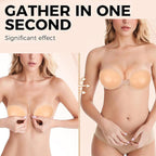 Invisible Push Up Reusable Silicone Strapless Adhesive Bra