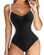 Women's V-neck Tummy Control Cross Back One-Piece Swimsuit
