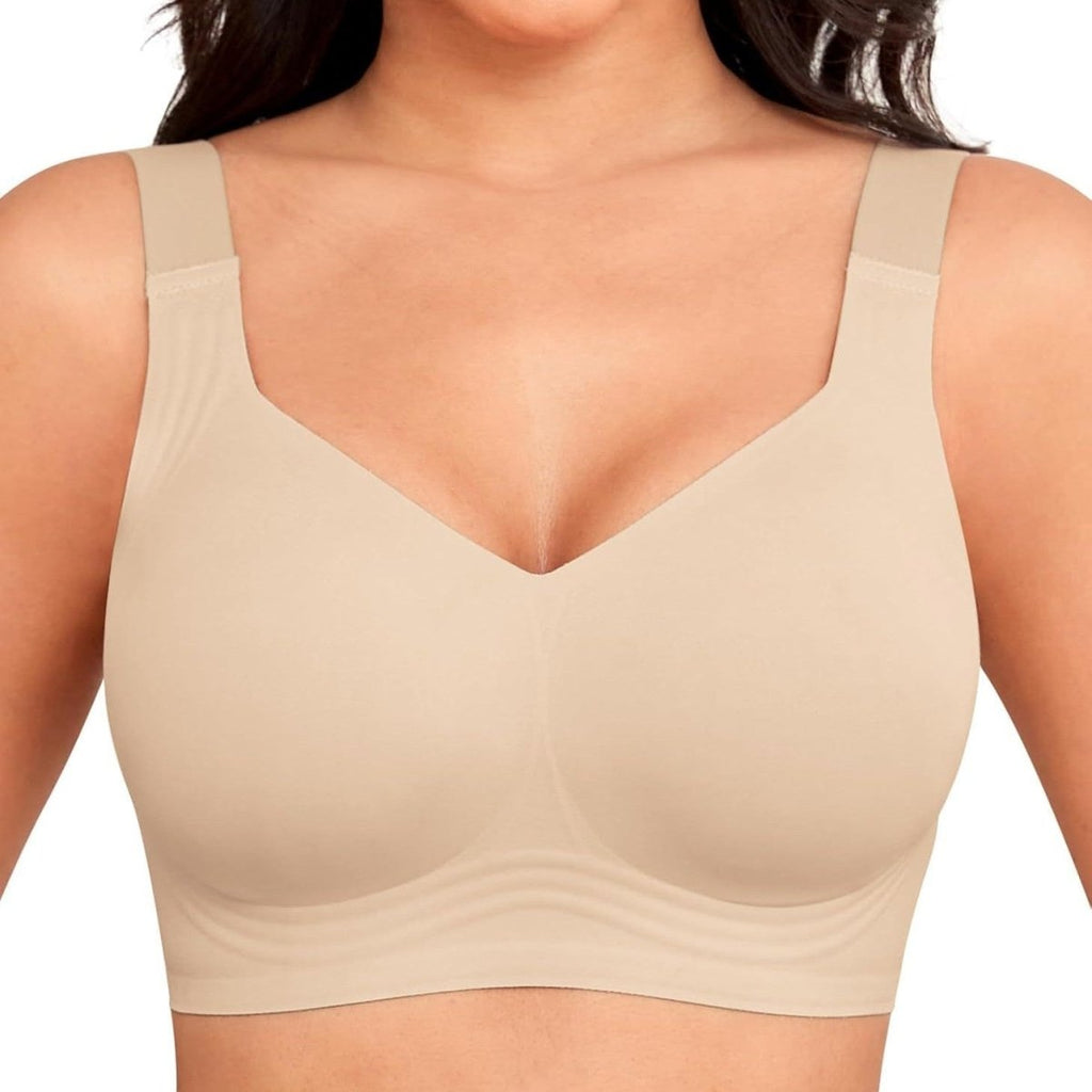 SEAMLESS JELLY BRA FULL COVERAGE PUSH UP NO UNDERWIRE BRA