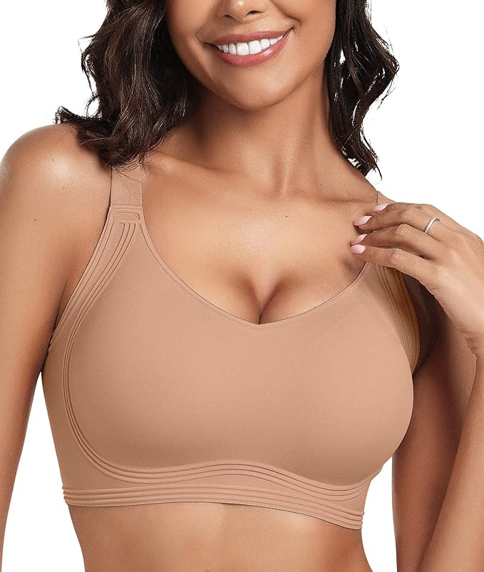 SEAMLESS JELLY BRA FULL COVERAGE PUSH UP NO UNDERWIRE BRA