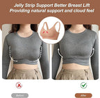 SEAMLESS JELLY BRA FULL COVERAGE PUSH UP NO UNDERWIRE BRA