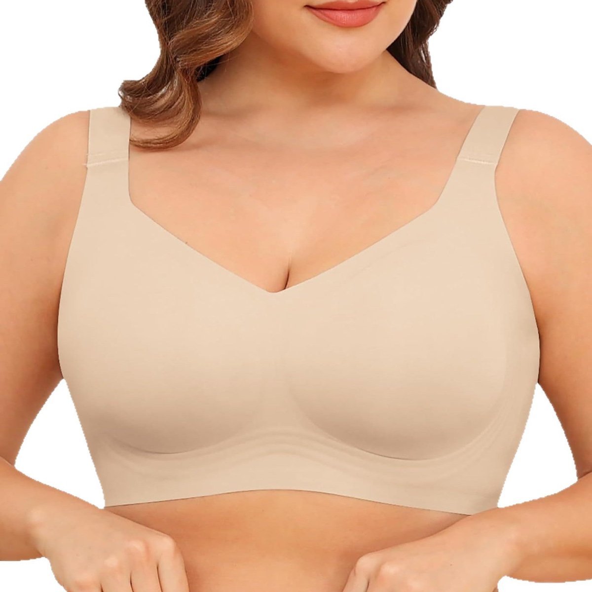 SEAMLESS JELLY BRA FULL COVERAGE PUSH UP NO UNDERWIRE BRA