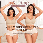 SEAMLESS JELLY BRA FULL COVERAGE PUSH UP NO UNDERWIRE BRA