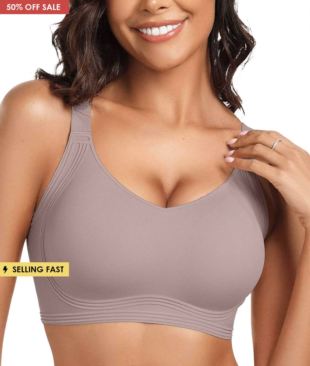 SEAMLESS JELLY BRA FULL COVERAGE PUSH UP NO UNDERWIRE BRA