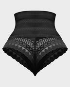 High Waist Lace Mesh Tummy Control Shaping Panty