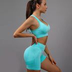 SPORTS BRA & SHORTS SCRUNCH GYM SET