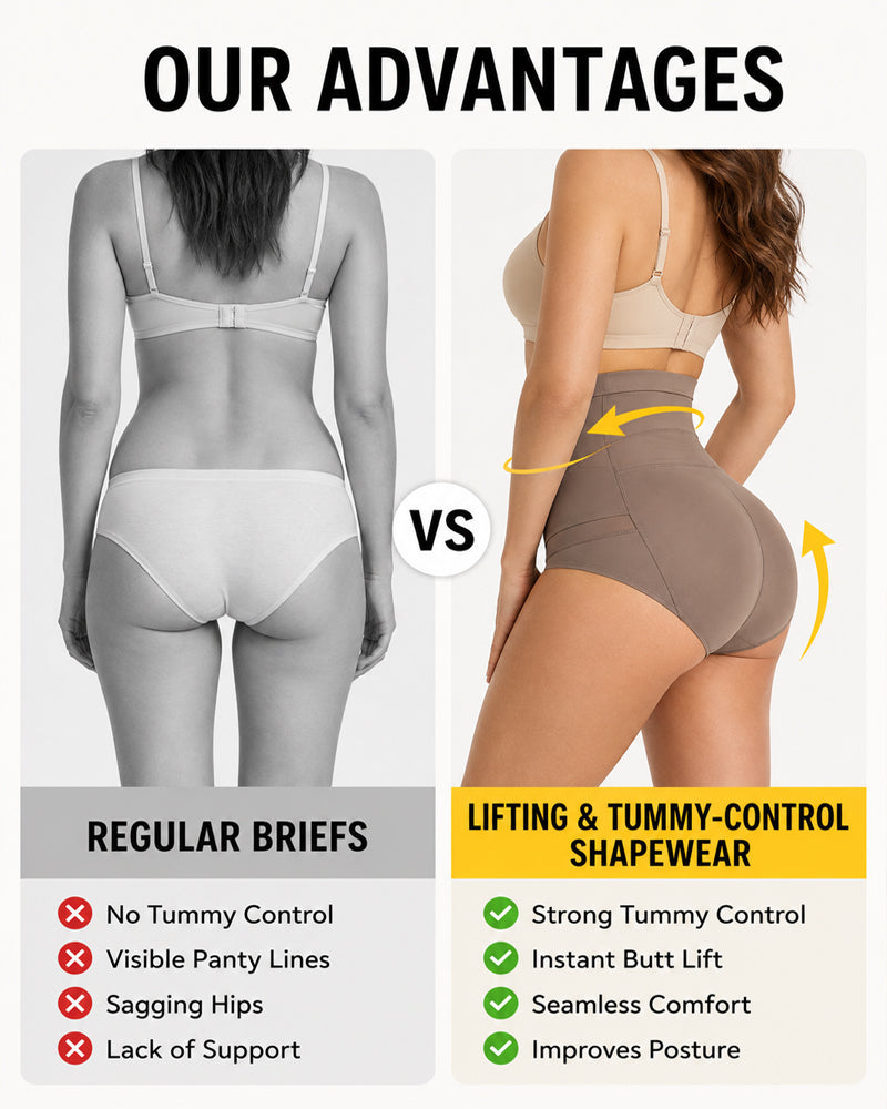 High Waist Tummy Control Butt Lifter Seamless Breathable Shapewear Shorts