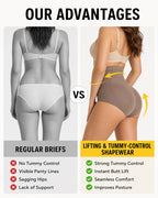 High Waist Tummy Control Butt Lifter Seamless Breathable Shapewear Shorts