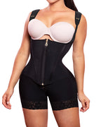 Women's Tummy Control Zipper and Buckle Double Pressure Shapewear