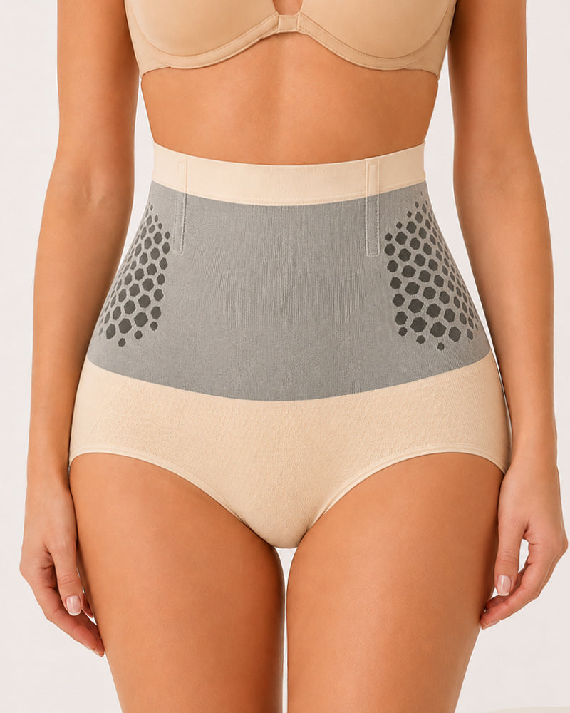 Two Pack High Waist Elastic Tummy Control Shaping Panties