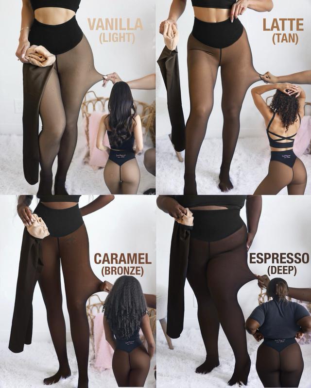 THE ORIGINAL MAGIC FLEECE LINED LEGGINGS. NEW COMPRESSION BAND & ONE SEAM