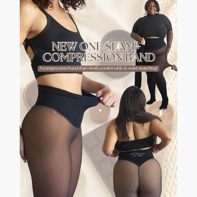 THE ORIGINAL MAGIC FLEECE LINED LEGGINGS. NEW COMPRESSION BAND & ONE SEAM