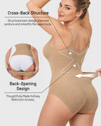 Deep V Tummy Control Seamless Easy-to-Wear Bodysuit Shaper
