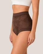 4-Pack High Waist Front Crossover Floral Lace Breathable Panties