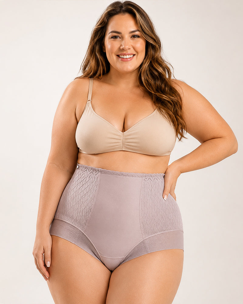 High-waisted Tummy-control Breathable Ice Silk Seamless Panties