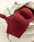 Seamless Push-up Anti-sagging Wire-free See-through Mesh Bra