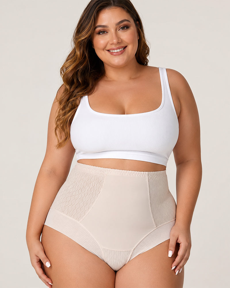 High-waisted Tummy-control Breathable Ice Silk Seamless Panties
