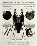 Sexy Deep V Lace Open-Crotch Bodysuit