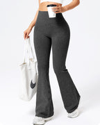Women's Casual High-Waisted Comfortable Breathable Sports Yoga Tight Flare Pants
