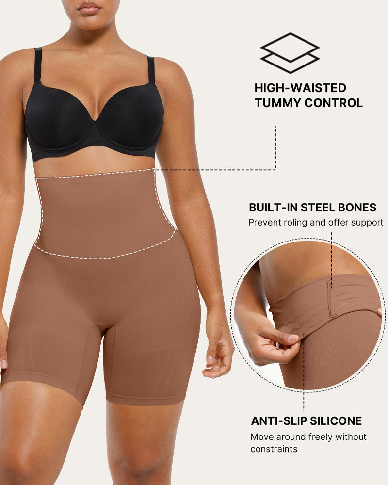Women's High Elastic Antibacterial Crotch Compression Hip-Lifting Shorts