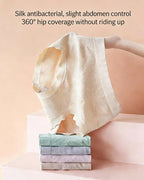 Mulberry Silk Warming Temperature-sensitive 10A Antibacterial Crotch High Elasticity Seamless Hip-lifting Panties