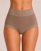 5-Pack High Waist Ribbed Pure Cotton High Elastic Briefs