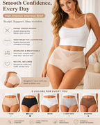 High Waist Seamless Tummy Control Hip-hugging Panties