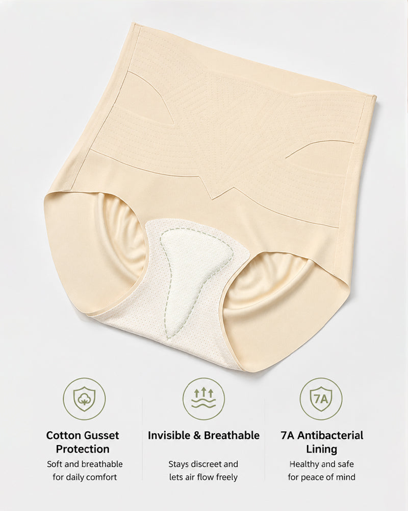High Waist Tummy Control Seamless Breathable Shaping Panties