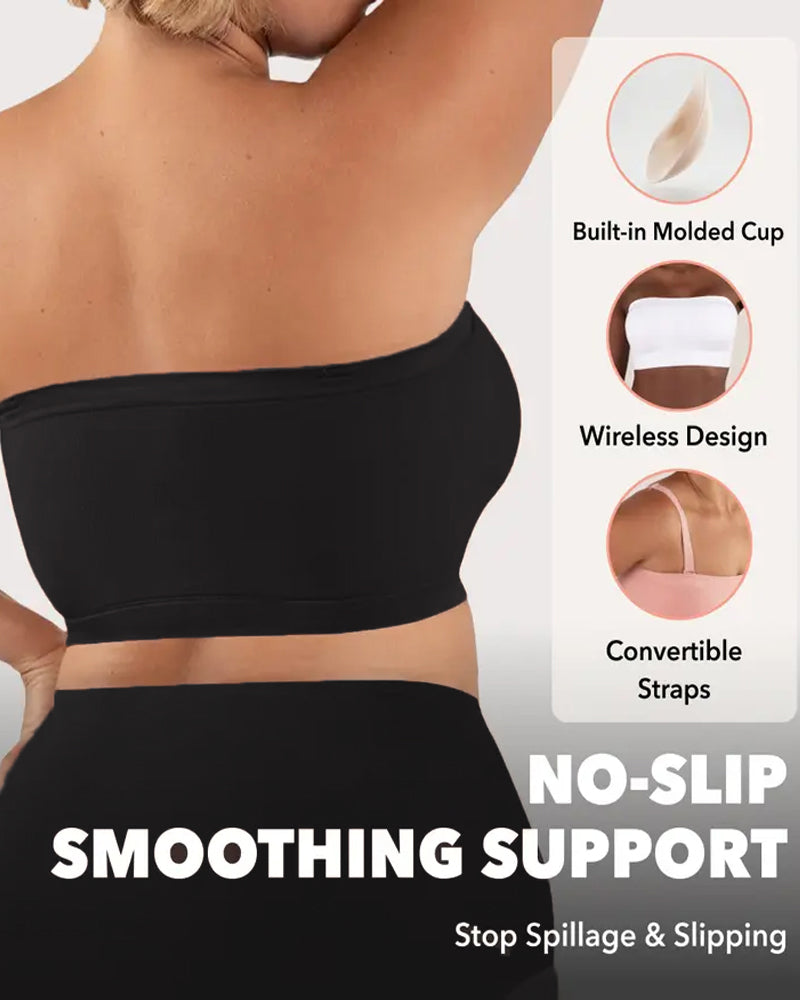 Convertible Strapless Seamless Non-slip Bandeau Bra