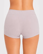 Multi-pack Plus Size High Waist Hip-hugging Cotton Ribbed Briefs